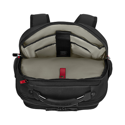 Рюкзак WENGER ALTAIR 15.6", черный, переработанный ПЭТ/Полиэстер, 32х21х44 см, 22 л.