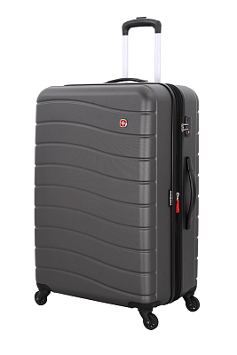 Чемодан SWISSGEAR ALVERSTONE , AБC-пластик, 51,5 x 31 x 77 см, 96 л (Серый)