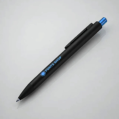 Ручка металлическая шариковая Blaze (Черный/синий)