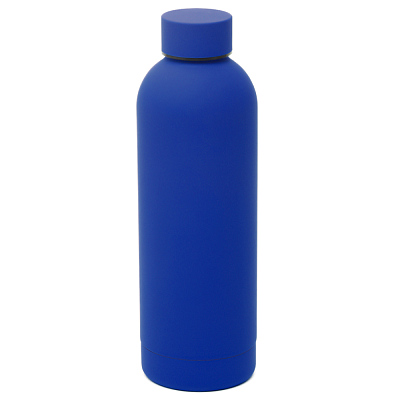 Термобутылка Perfecto софт-тач  (Синий)