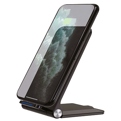 Беспроводное складное зарядное устройство Malford 15W, черный (Чёрный)