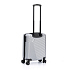 Чемодан TORBER Lama, серебристый, ABS-пластик, 38 х 21 х 55 см, 37 л - Фото 3
