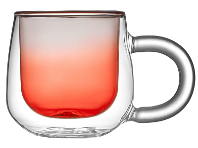 Кружка с двойными стенками и градиентом Fog (Красный)