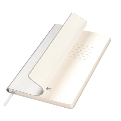 Ежедневник Spark недатированный, серебряный (без упаковки, без стикера) (Серебряный, бежевый)