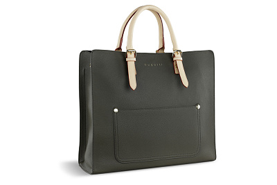 Сумка-шоппер BUGATTI Ella оливковая полиуретан 37х12х31 см