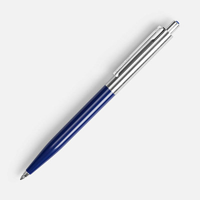 Ручка шариковая Senator Point Metal, ver.2, темно-синяя (Тёмно-синий)