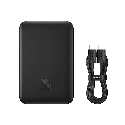 Беспроводной магнитный ПЗУ Baseus Magnetic Mini Air 10000mAh 20W, черный