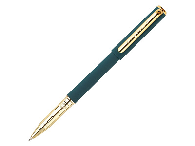 Ручка пластиковая шариковая Parliament (Зеленый/золотистый)