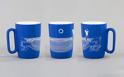 Набор "Промо", синий с белым