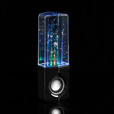 Bluetooth-колонка с поющим фонтаном Fuente, черная (Чёрный)