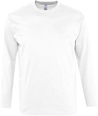 Футболка с длинным рукавом Monarch 150, ярко-зеленая (Белый)