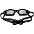 Очки для плавания зеркальные Underwater, черные - Фото 4