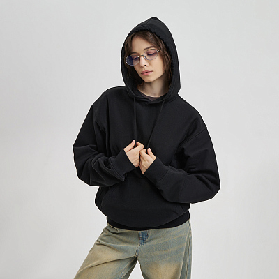 Худи релакс унисекс Адвенче (Adventure), черный