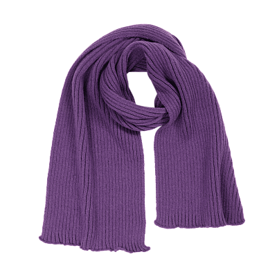 Шарф Forges вязаный, розовый (Фиолетовый)