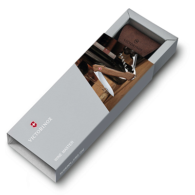 Нож перочинный VICTORINOX Wine Master, 130 мм, 6 функций, с фиксатором, рукоять из орехового дерева