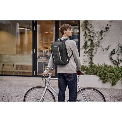 Рюкзак VICTORINOX Touring 2.0, черный, износоустойчивый полиэстер 600D, 31x19x45 см, 21 л