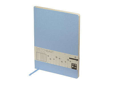 Скетчбук B5 Sketch & Art 100 г/м2, soft-touch (Голубой)