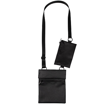 Сумка через плечо ringLink с отстегивающимся органайзером, черная (Чёрный)