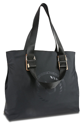 Сумка-тоут женская BUGATTI Lido, чёрная, полиэстер, 40х17,5х34,5 см, 22 л