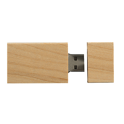 Дерево 03 Брусок, темное дерево, 4Гб, переходник мини-пвх