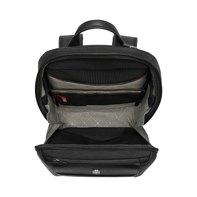 Рюкзак VICTORINOX Architecture Urban2 City Backpack 14'', черный, полиэстер/кожа, 30x19x42 см,17 л