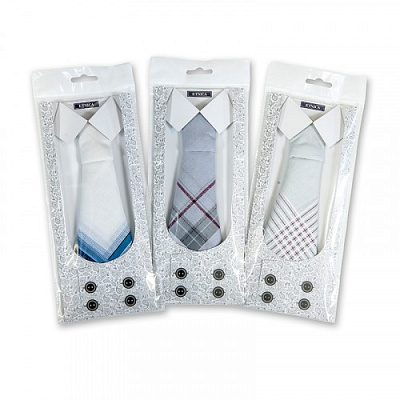 Сувенирный набор "Жилетка" Пс07-1 Платок носовой мужской "ETNICA"