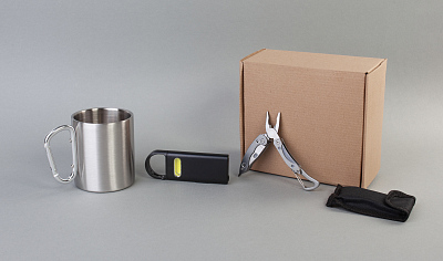 Набор "На крючке", серый с черным