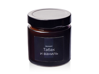 Свеча ароматическая Noella, табак и ваниль  (Коричневый)