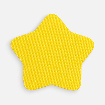 Наклейка тканевая Lunga Bial, M, желтая (Желтый)