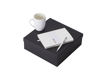 Подарочный набор COLOR IT с блокнотом, металлической ручкой и кружкой (Белый)