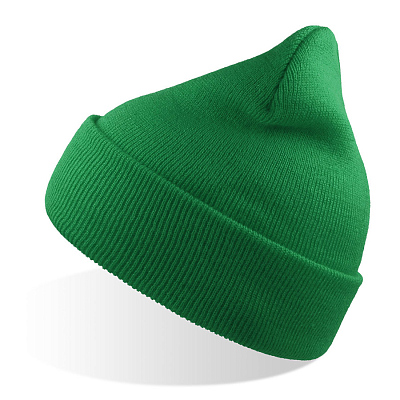 Шапка вязаная  двойная Wind-S  (Зеленый)