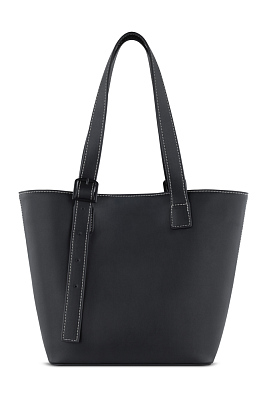 Сумка женская BUGATTI Zita, черная, полиуретан, 34 x 14 x 24,5 см