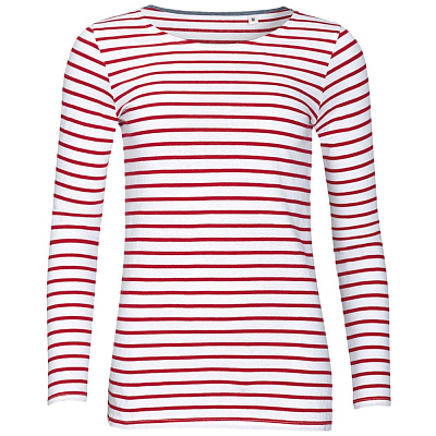 Футболка женская Marine Women, белая с красным (Красный)