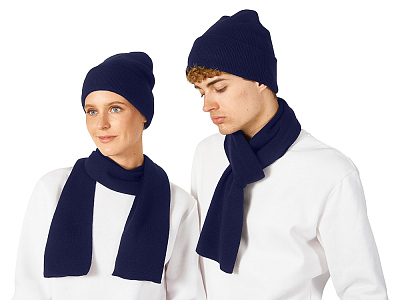 Шарф Dunant (Синий нэйви)