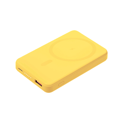 Внешний аккумулятор Largo PD 5000mAh с функцией беспроводной зарядки 15W  (Желтый)