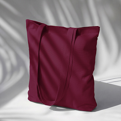 Сумка из плотного хлопка Carryme 220, 220 г/м2 (Бордовый)