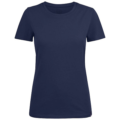 Футболка женская Ladies American U, темно-синяя (Тёмно-синий)
