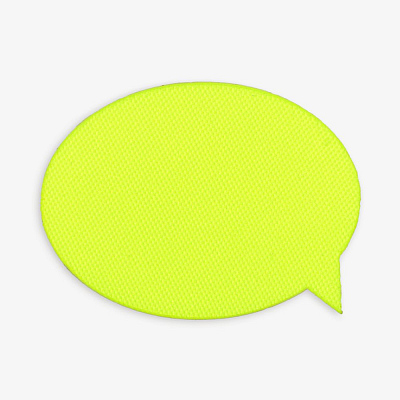 Наклейка тканевая Lunga Bubble, M  неон (Желтый)