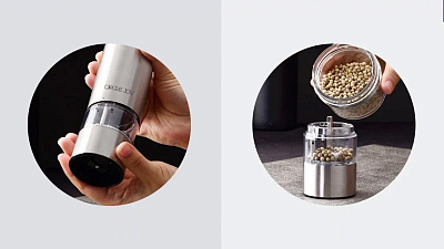 Электрическая мельница для специй Circle Joy Electric Grinder, белый