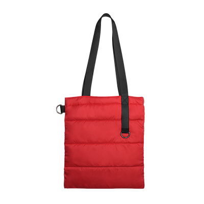 Шоппер Superbag Bubble, с магнитной кнопкой (красный с черным)