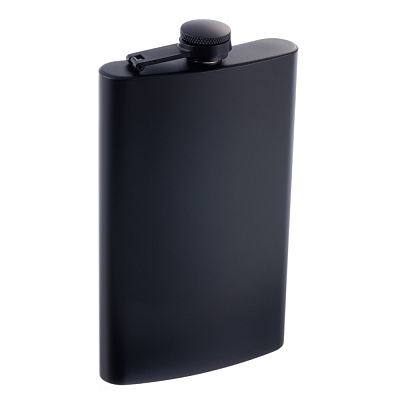 Фляга S.Quire 0,27 л, сталь, черная (Черный)