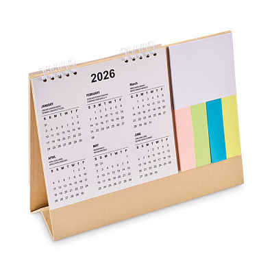 Desk calendar with memo pad (Бежевый)