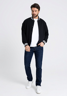 Бомбер унисекс STAN футер без начеса с контрастом 340, 71