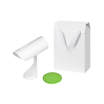 Подарочный набор Prisma, Auris, салатовый (увлажнитель воздуха, зарядное устройство) (Белый, зеленый)