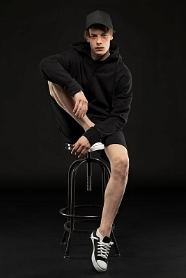 Толстовка унисекс H3, молочно-белая (Чёрный)