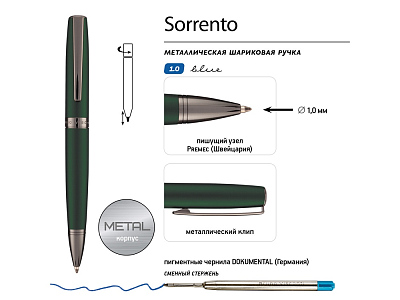 Ручка металлическая шариковая Sorento