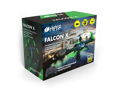 Радиоуправляемый квадрокоптер FALCON X