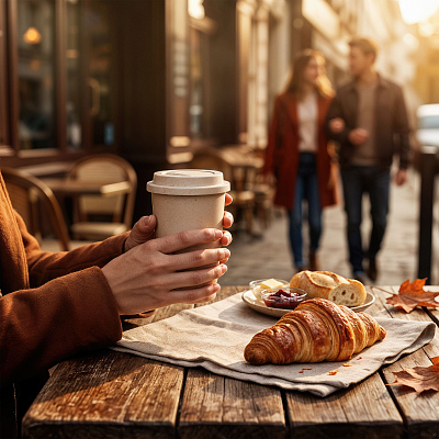 Стакан "Natural coffee" 450 мл, коричневый