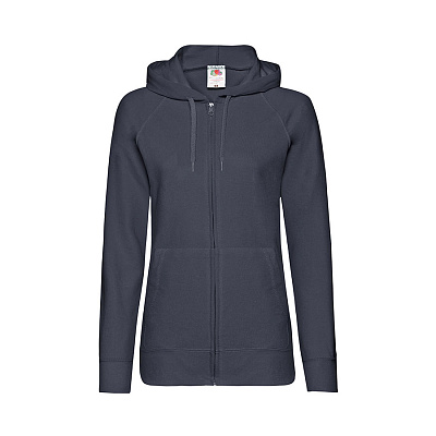 Толстовка женская без начеса LADIES LIGHTWEIGHT HOODED SWEAT 240 (Тёмно-синий)