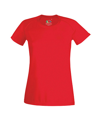 Футболка женская FOTL SS Performance T Lady (Красный)